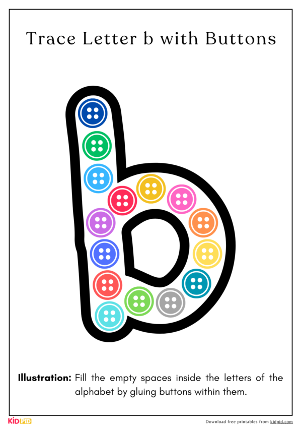 Lowercase Alphabet Tracing Printable With Buttons