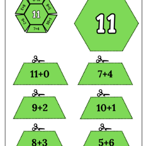 Math Puzzles Addition (11-20) Printable Activity