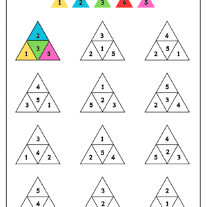 Printable Shape Pattern Brain Development Worksheets