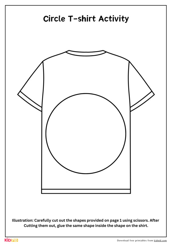 Shape Sorting and Recognition Activity On T-shirt