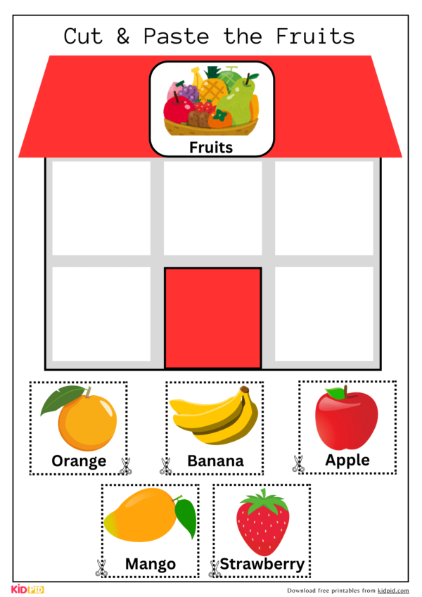 Sorting Words Vocabulary - Cut & Paste Printable Activity