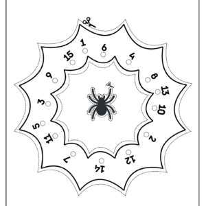 Spider Web Threading Printable Activity