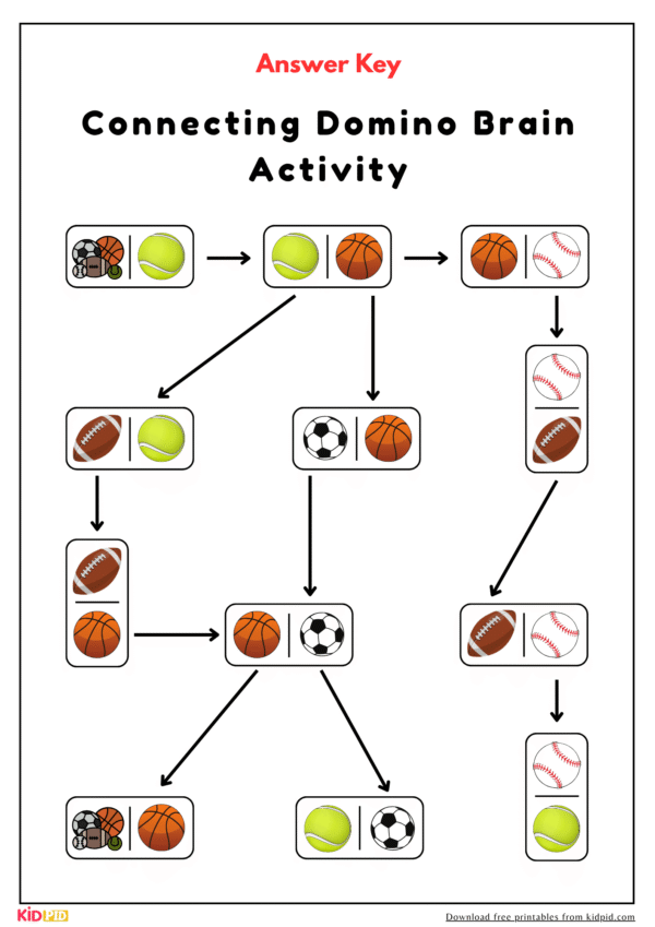 Brain Boosting Domino Match Puzzle Activity For Kids