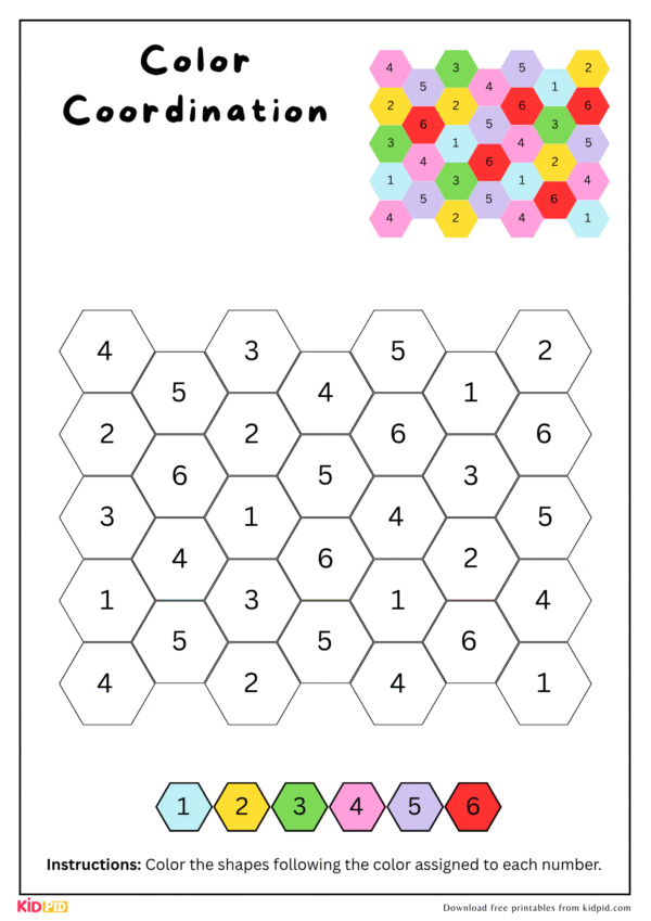 Color-by-Code Activity to Boost Attention and Focus in Kids