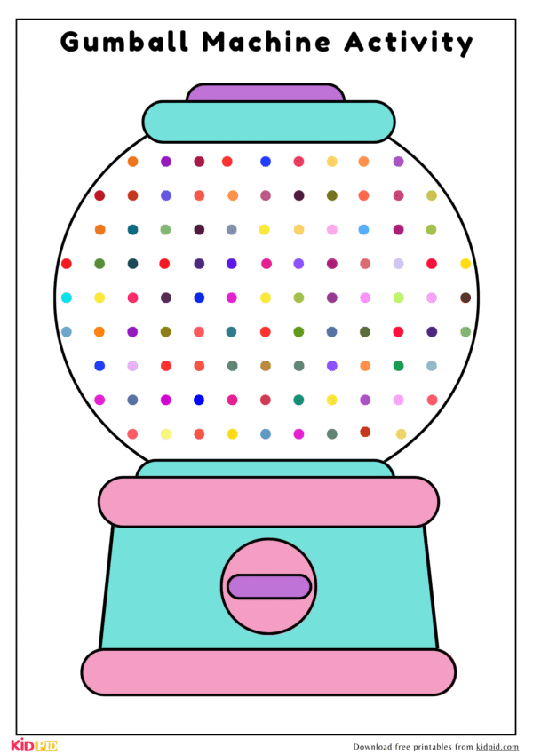 Gumball Machine Color Matching Activity