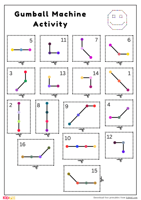 Gumball Machine Color Matching Activity