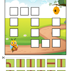 Road Puzzle Worksheet Activity For Kids