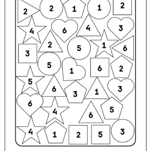 Roll and Color Printable Dice Game