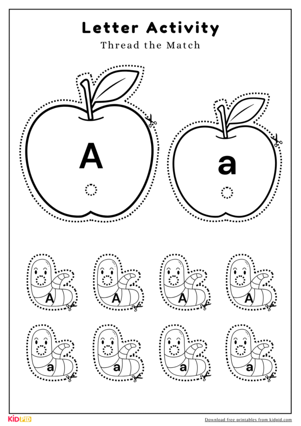 Uppercase or Lowercase Letters Matching Activity