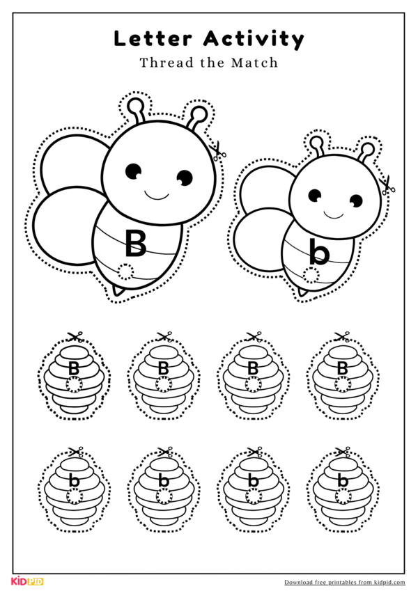 Uppercase or Lowercase Letters Matching Activity