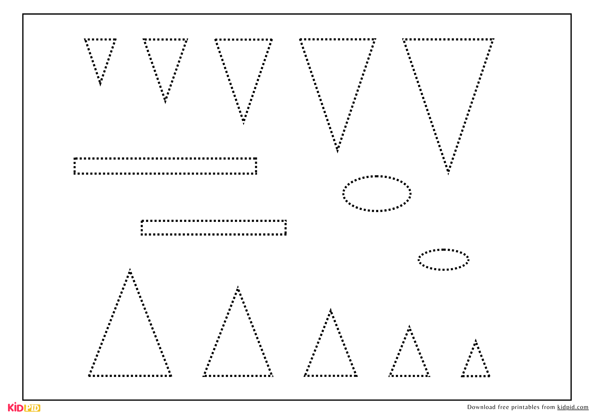 Printable Snowman Cutout Using Geometric Shapes