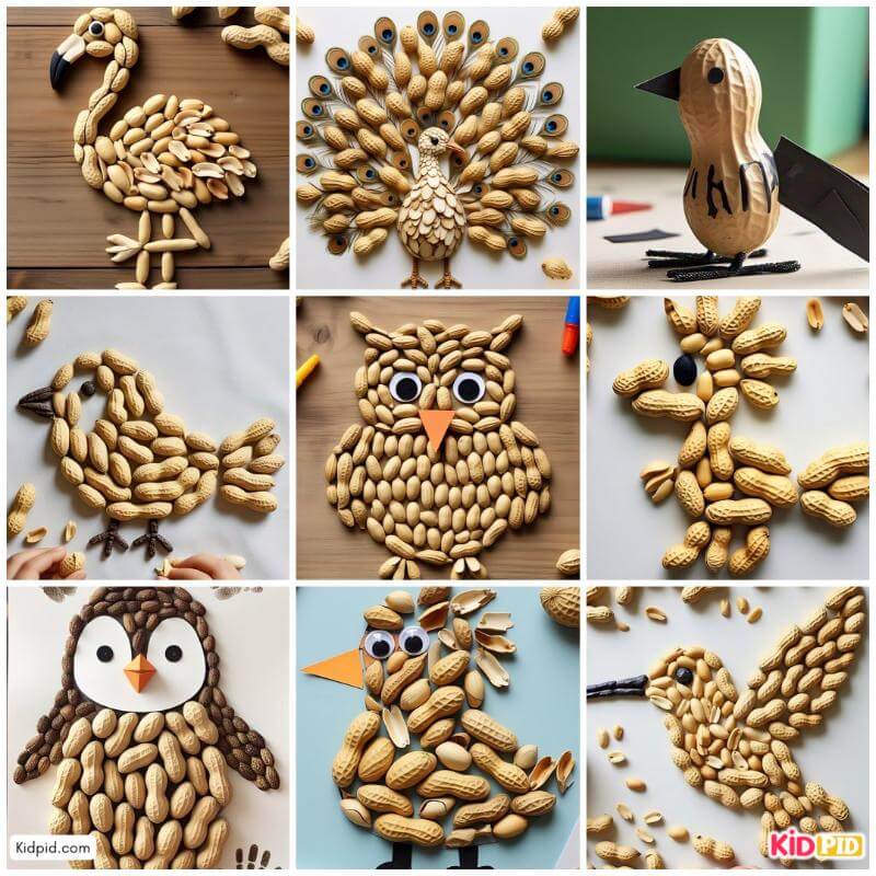 bird crafts using peanuts