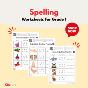 Spelling Worksheets for Grade 1