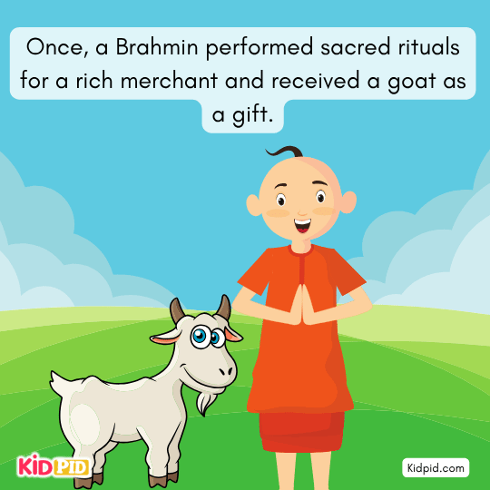 The Foolish Brahmin and the Crooks - Moral Story Book For Kids