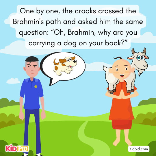 The Foolish Brahmin and the Crooks - Moral Story Book For Kids - Image 4