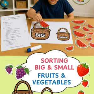 Big and Small Sorting Activity Worksheets for Children