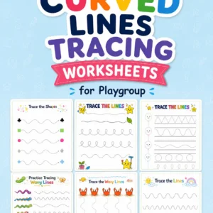 Printable Curved Lines Tracing Worksheets for Kids Learning Activities