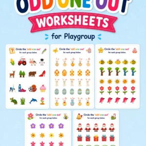 Odd One Out Worksheets for Kids
