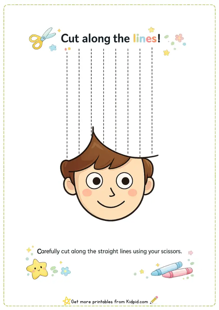 Standing Line Tracing Activities for Early Learners | Printable Worksheets