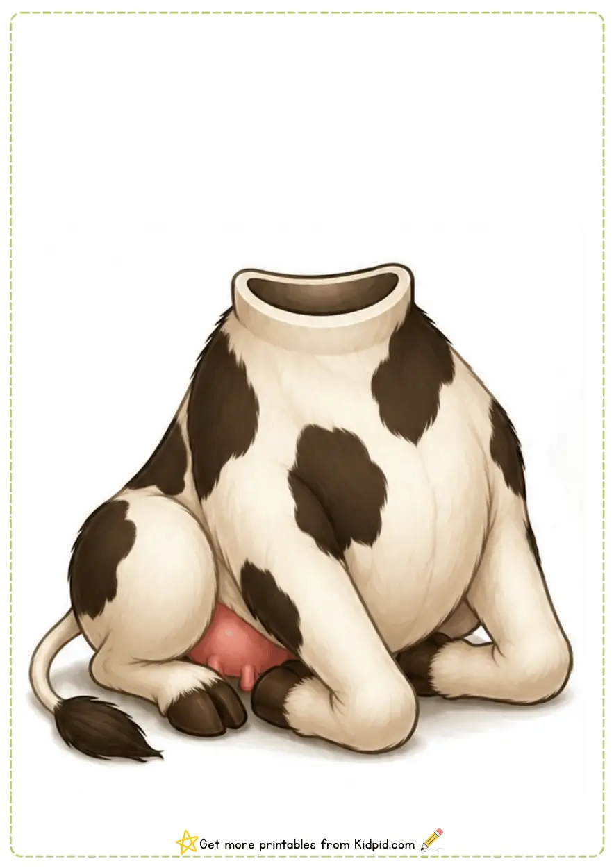Animal Head & Body Matching Activity Printable