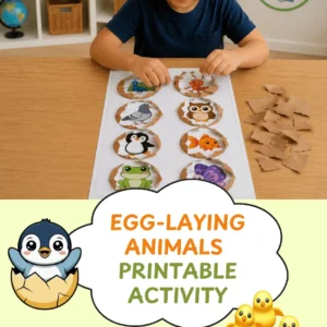 Egg Cracking Activity Printable: Animals that Lay Eggs