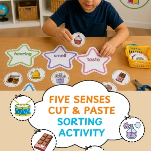 Five Senses Sorting Printable Activity