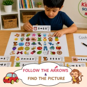 Follow the Arrows & Find the Picture Printable Worksheet