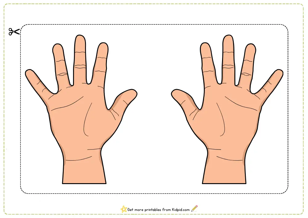 Hand Gesture Matching Cut-and-Paste Printable Activity