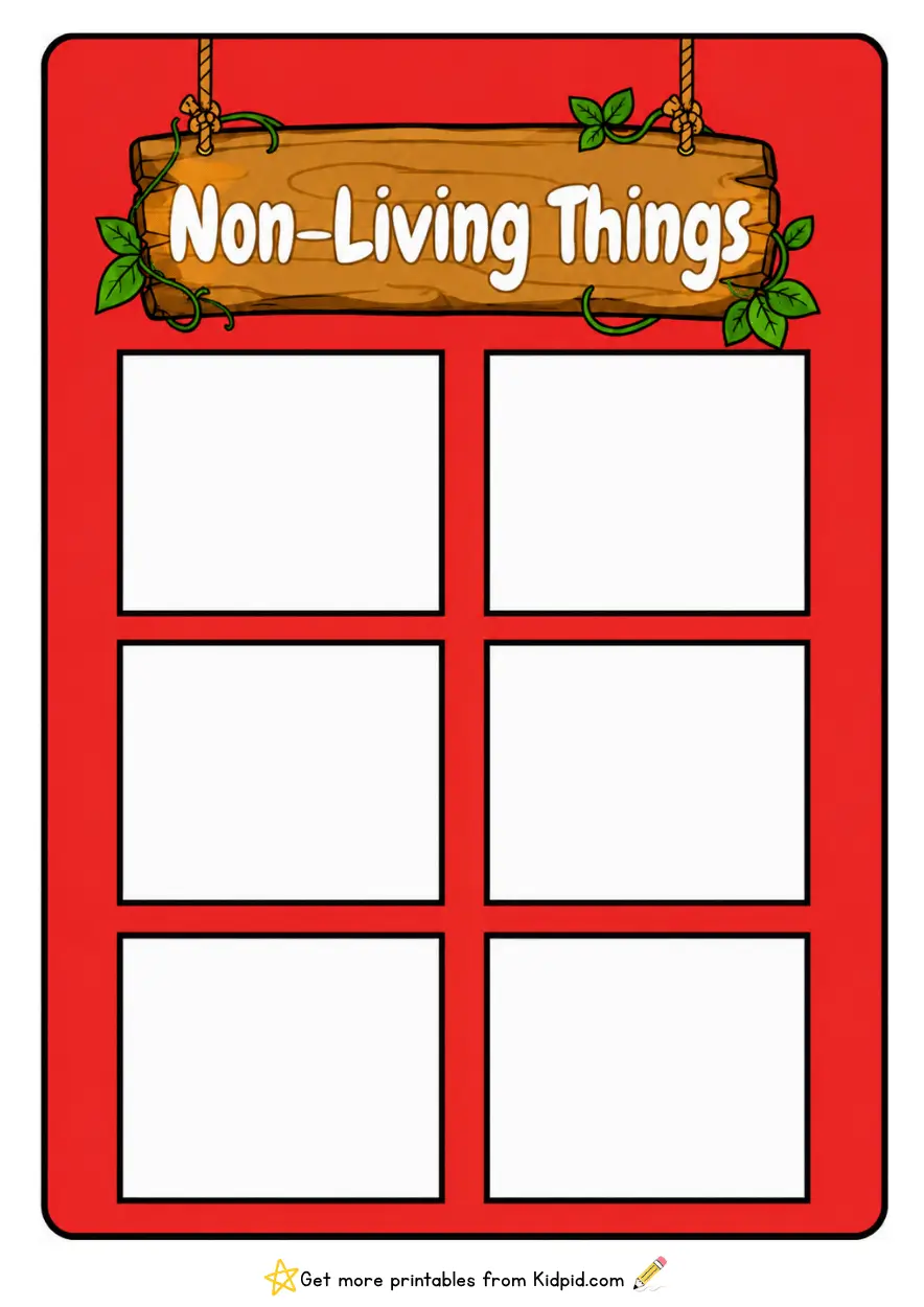 Living and Non-Living Things Sorting Activity