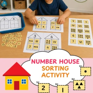 Number House Sorting Activity Printable