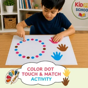 Touch-hand and Dot Activity Printable