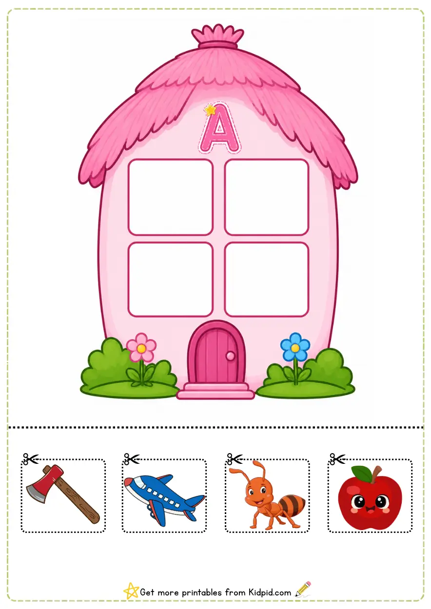 Vowels Matching Activity Printable Worksheets