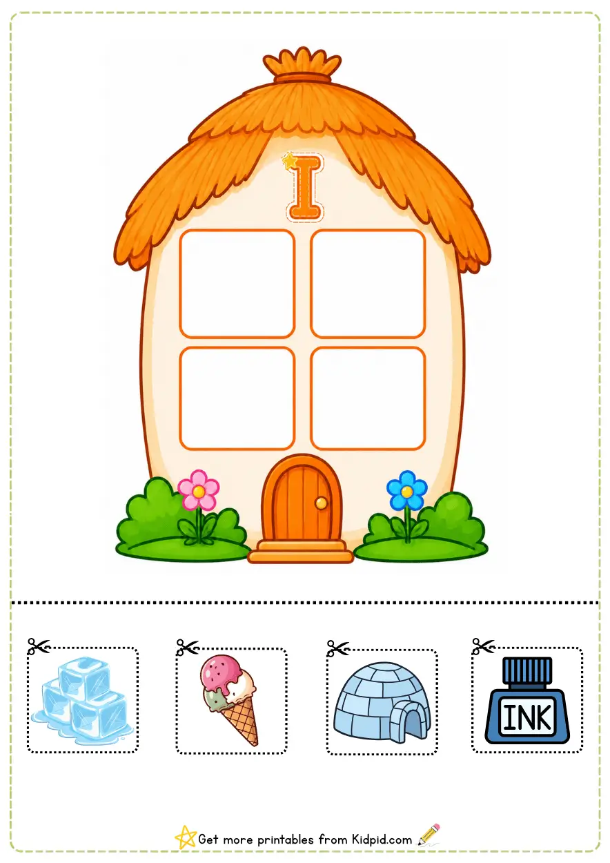 Vowels Matching Activity Printable Worksheets