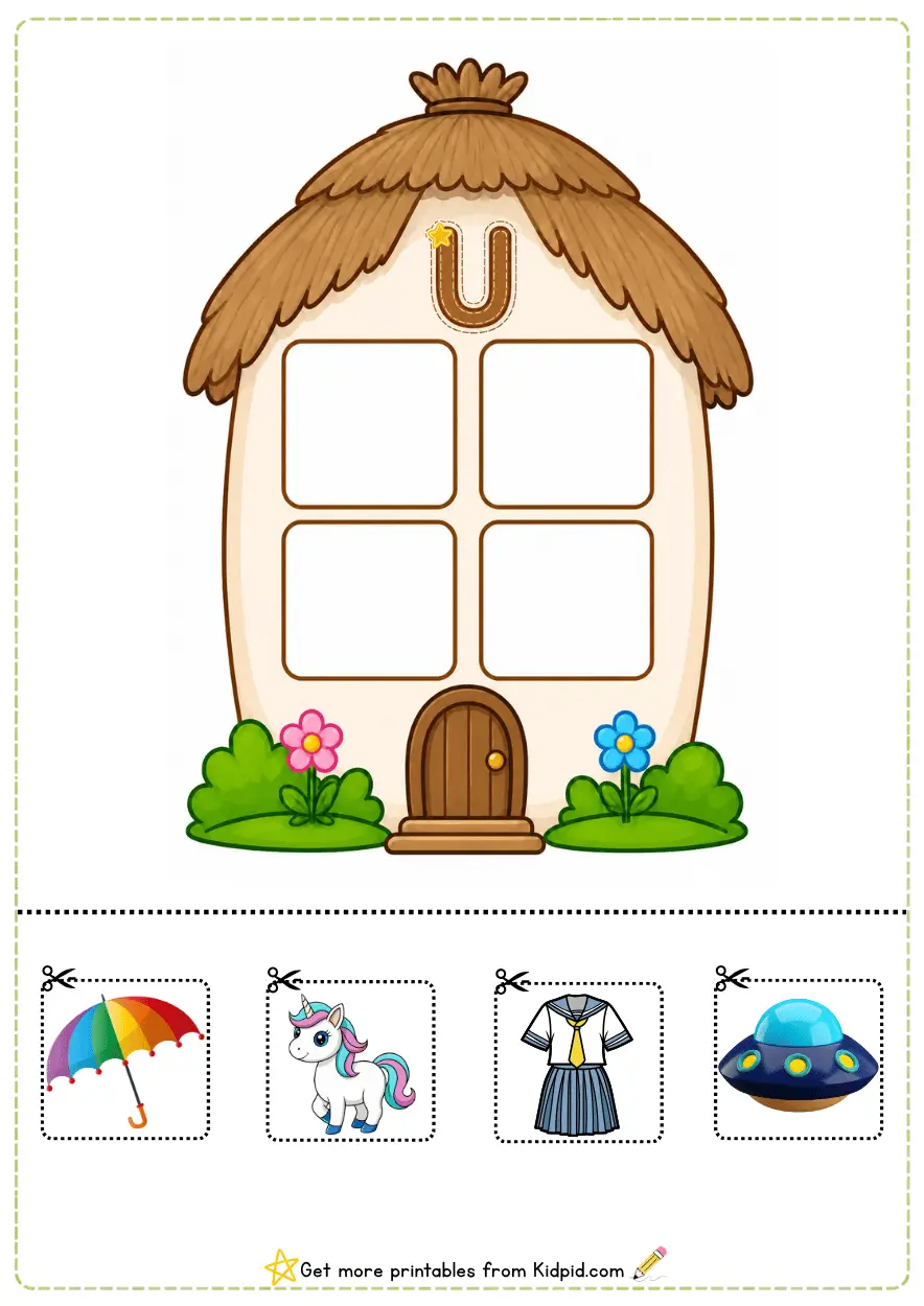 Vowels Matching Activity Printable Worksheets