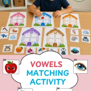Vowels Matching Activity Printable Worksheets